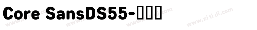 Core SansDS55字体转换